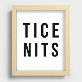 Tice Nits Nice Tits - Hilarious Recessed Framed Print