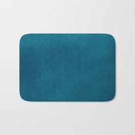 Blue Watercolor Square Bath Mat | Resonant, Square, Painting, Still, Deep, Life, Quiet, Paint, Expressionism, Minimalism 