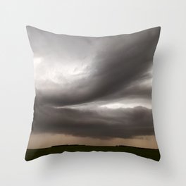 Shelf Clouds Throw Pillow