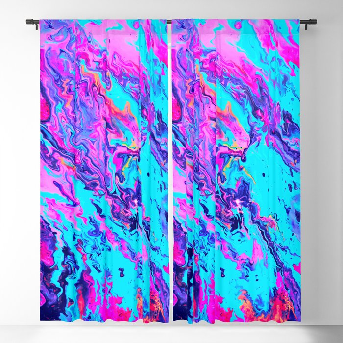 Abstract Colorful Painting Blackout Curtain