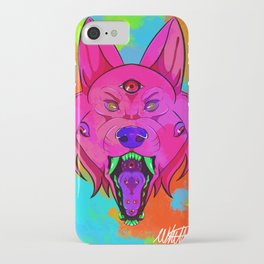 Crazy Pink Wolf iPhone Case