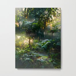 Radient Rainforest Metal Print | Radient, Rainforrest, Digitalart, Jungle, Ecology, Drawing, Nature, Eco, Biological, Air 
