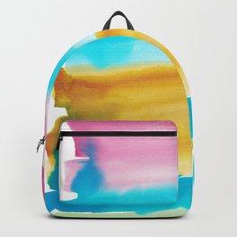 23  Abstract Painting Watercolor 220324 Valourine Original  Backpack
