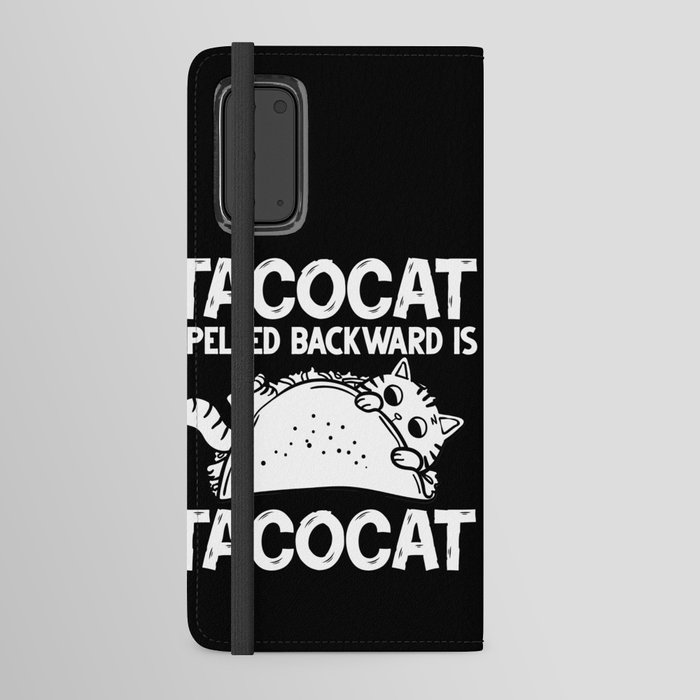 Tacocat Spelled Backwards Taco Cat Kitten Android Wallet Case