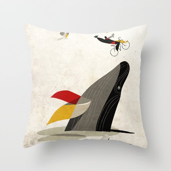 For a breath, the butterflies Throw Pillow