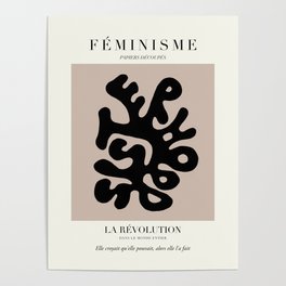 L'ART DU FÉMINISME XII — Feminist Art — Matisse Exhibition Poster Poster
