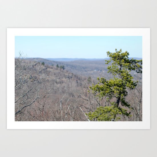 mountain hike Art Print