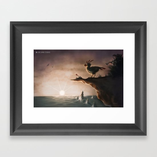 "I am a flightless bird…" Framed Art Print