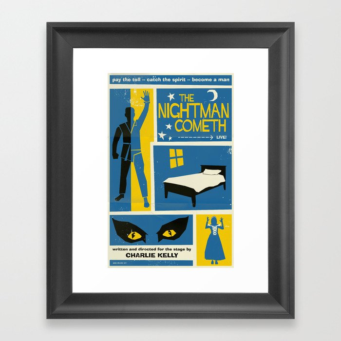 The Nightman Cometh Framed Art Print