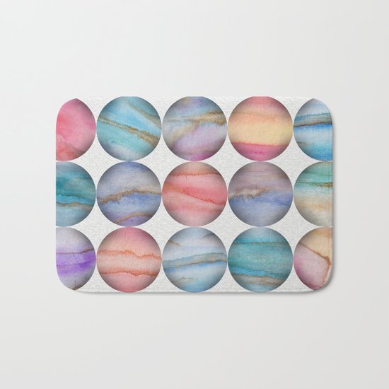 Marble Bubbles Bath Mat