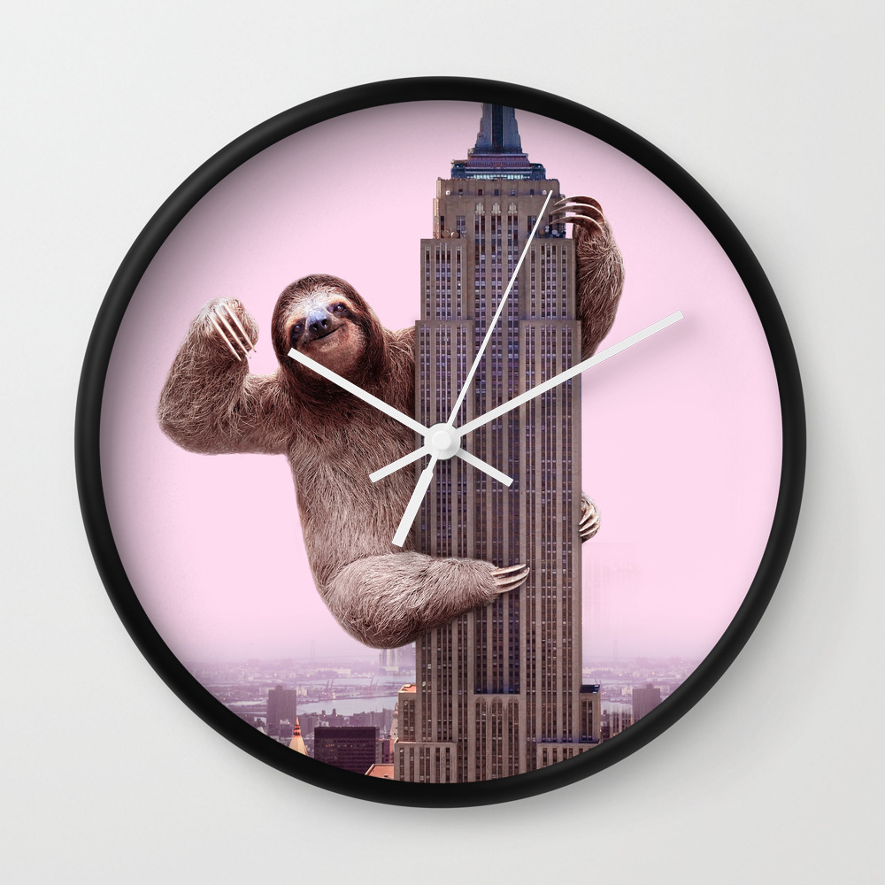 King Sloth Wall Clock