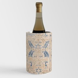 Beige and Blue persian carpet Wine Chiller