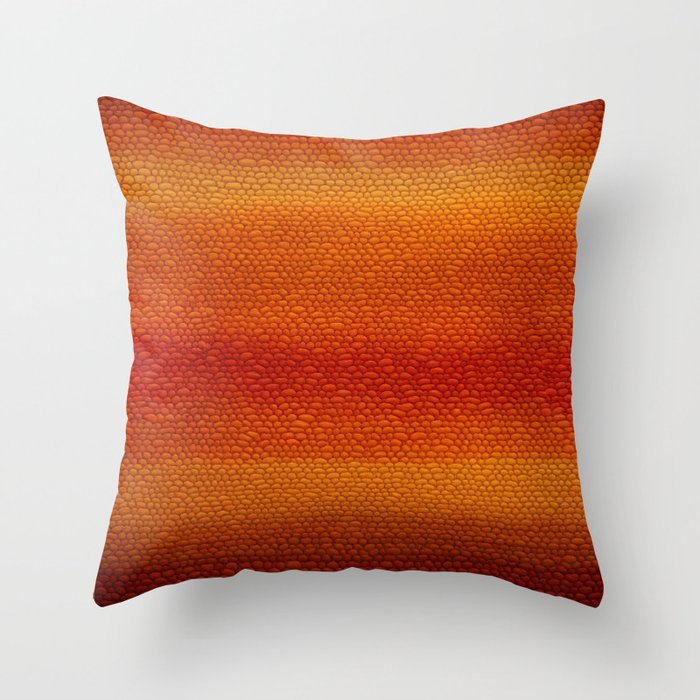 Orange Gradient Material Pattern Throw Pillow