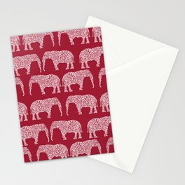 Alabama bama crimson tide elephant state college university pattern footabll Stationery Card