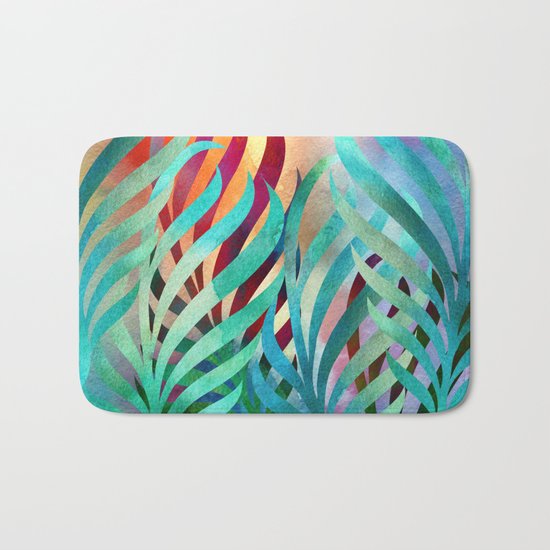 Tropical Palms Bath Mat