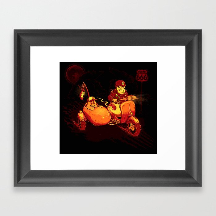 Route To Hell Framed Art Print