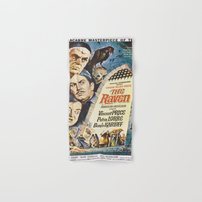 Vintage poster - The Raven Hand & Bath Towel