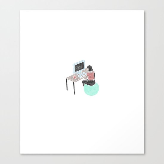 Office Bounce Canvas Print