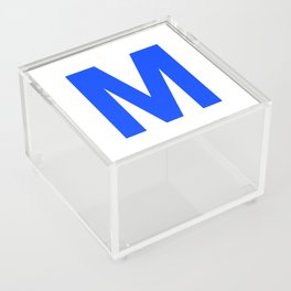 Letter M (Blue & White) Acrylic Box