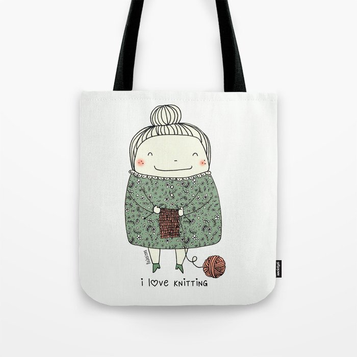 I love knitting Tote Bag by bodesigns