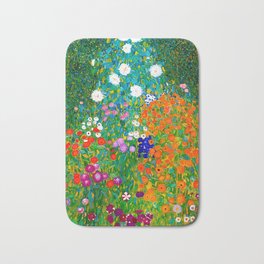 Gustav Klimt - Flower Garden Bath Mat