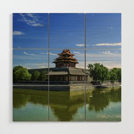 China Photography - Chinese Building By The Dirty Water Wood Wall Art