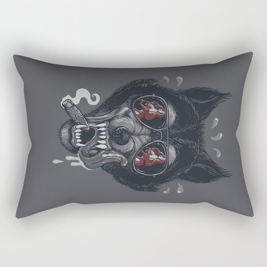 Hungry like the Wolf! Rectangular Pillow