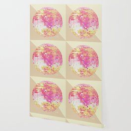 Disco Ball – Pink Ombré Wallpaper