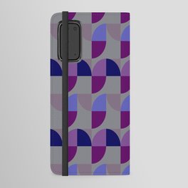 Vintage pattern Design violet blue grey Android Wallet Case