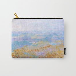 Grey Coast Bright Blue Tone Mixed Media Drawing Carry-All Pouch