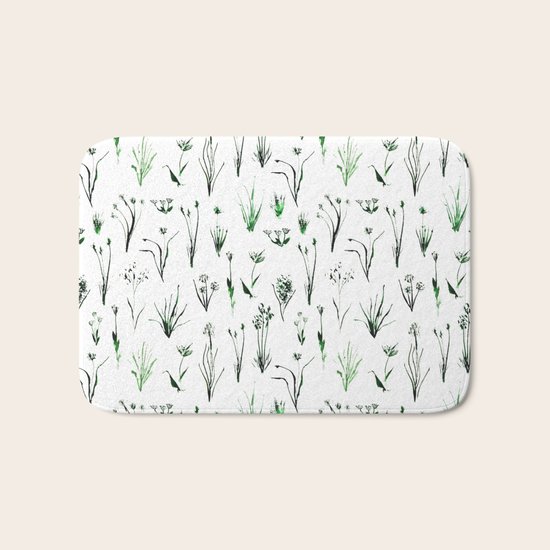 Green and fresh Bath Mat