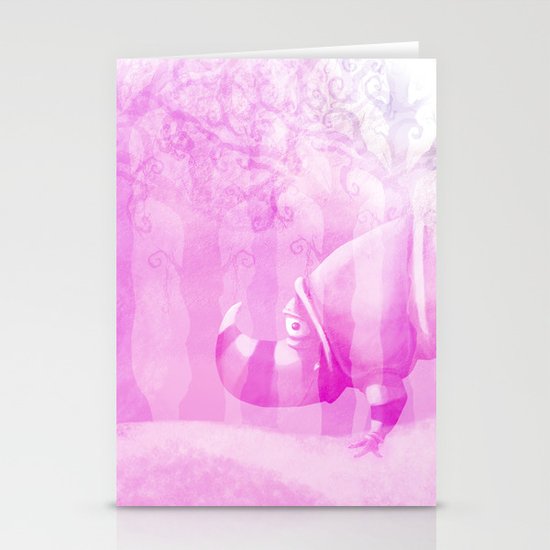 Ghostly Rhino Stationery Cards