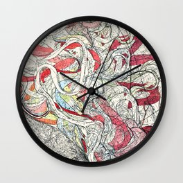Cool Vintage Map of Mississippi River - Sheet 6 Wall Clock