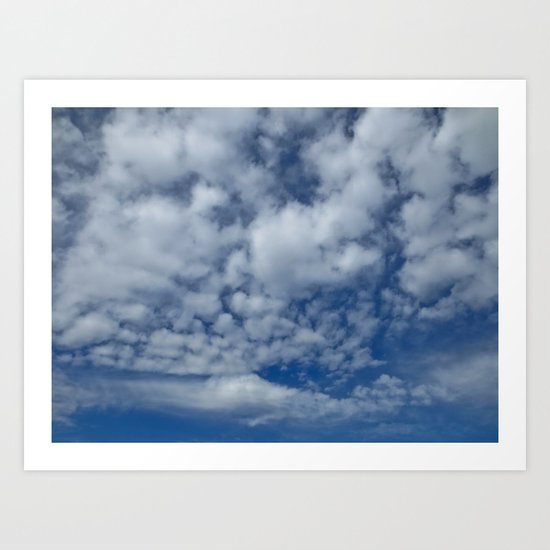 In the clouds Art Print