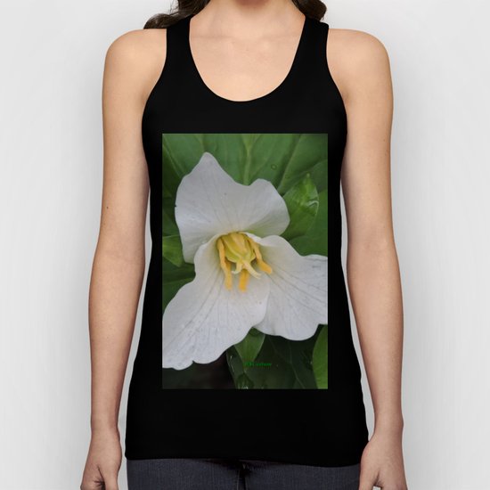 Trillium in the Rain Unisex Tank Top