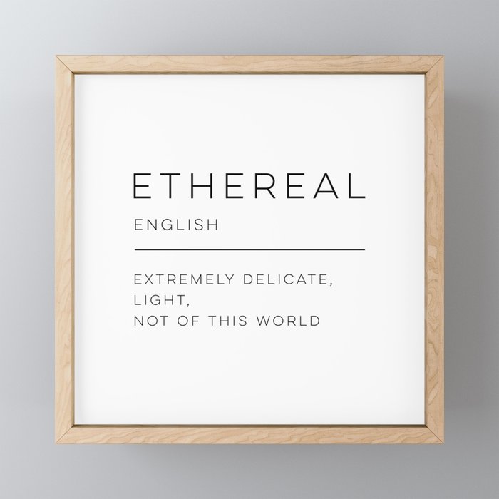 Ethereal Definition Framed Mini Art Print