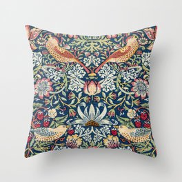 Strawberry Thief by William Morris  Throw Pillow