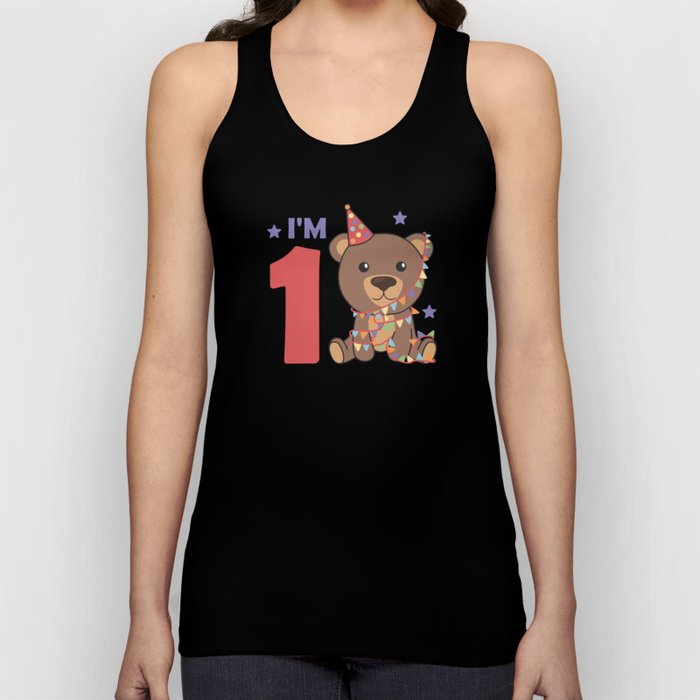 Bear For The First Birthday For Children 1 Year Tank Top