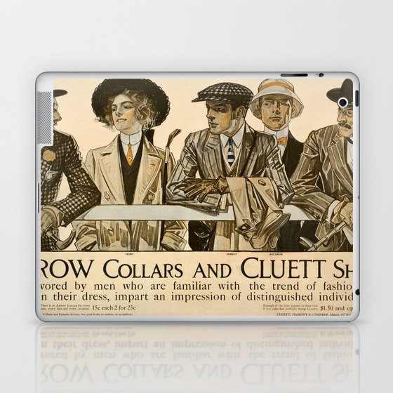 Arrow Collars and Cluett Shirts, 1911 by Joseph Christian Leyendecker Laptop & iPad Skin