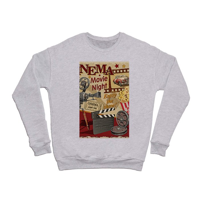 Cinema retro poster. Crewneck Sweatshirt