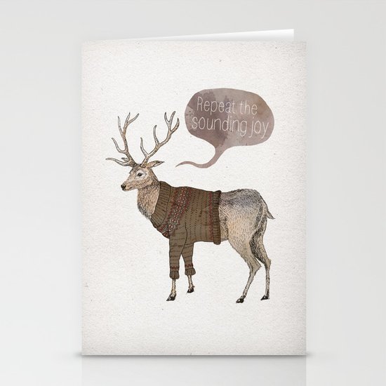 Repeat the Sounding Joy Stationery Cards