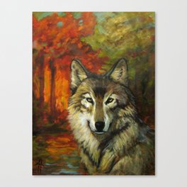 October Wolf Canvas Print
