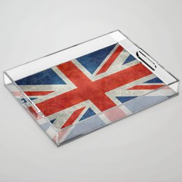 UK British Union Jack flag "Bright" retro Acrylic Tray