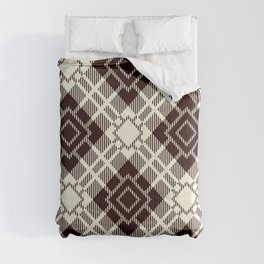 Black and White Square Pattern Comforter