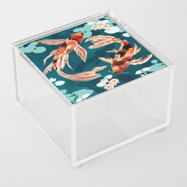 Metallic Koi VII Acrylic Box