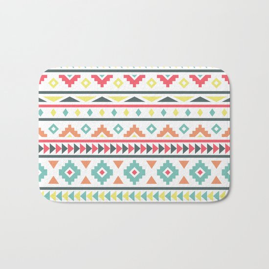 Aztec Pattern Bath Mat