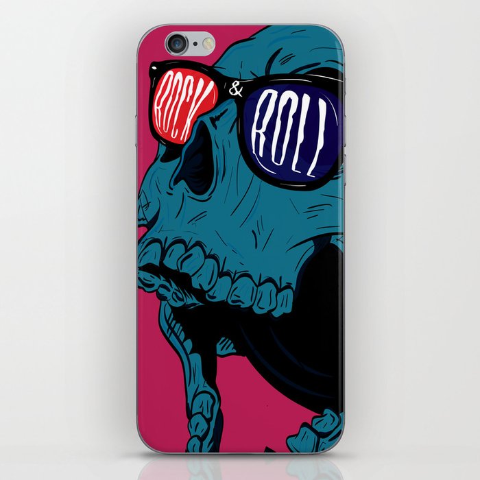 Rock N' Roll Skull iPhone Skin