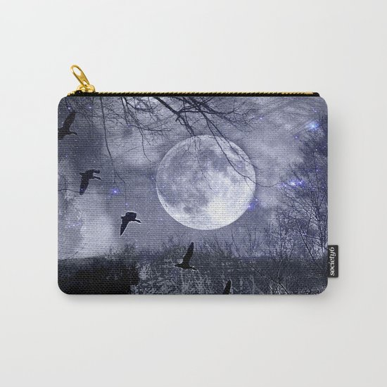full moon in the woods Carry-All Pouch
