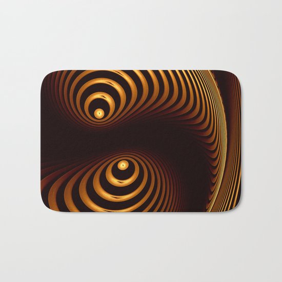 Abstract in copper tones Bath Mat