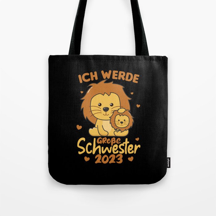 I Will Be Big Sister 2023 For Siblings Tote Bag